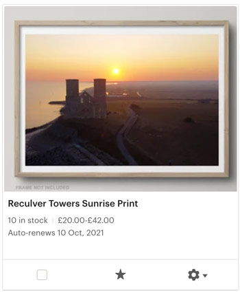 Reculver Towers Photo available at Etsy